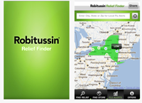 Robitussin marketing phone app